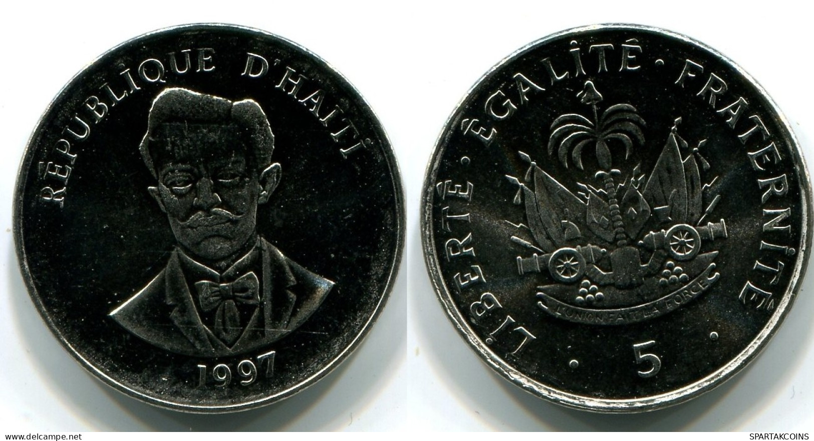 5 CENTIMES 1997 HAITI UNC Münze #W10818.D.A - Haïti