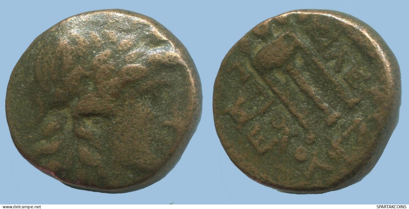 TRIPOD AUTHENTIC ORIGINAL ANCIENT GREEK Coin 4.2g/16mm #AG071.12.U.A - Grecques