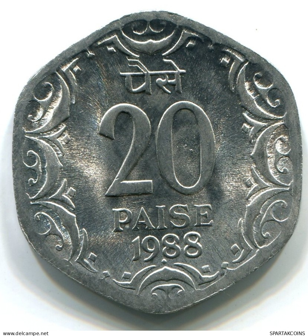 20 PAISE 1988 INDE INDIA UNC Pièce #W11175.F.A - India