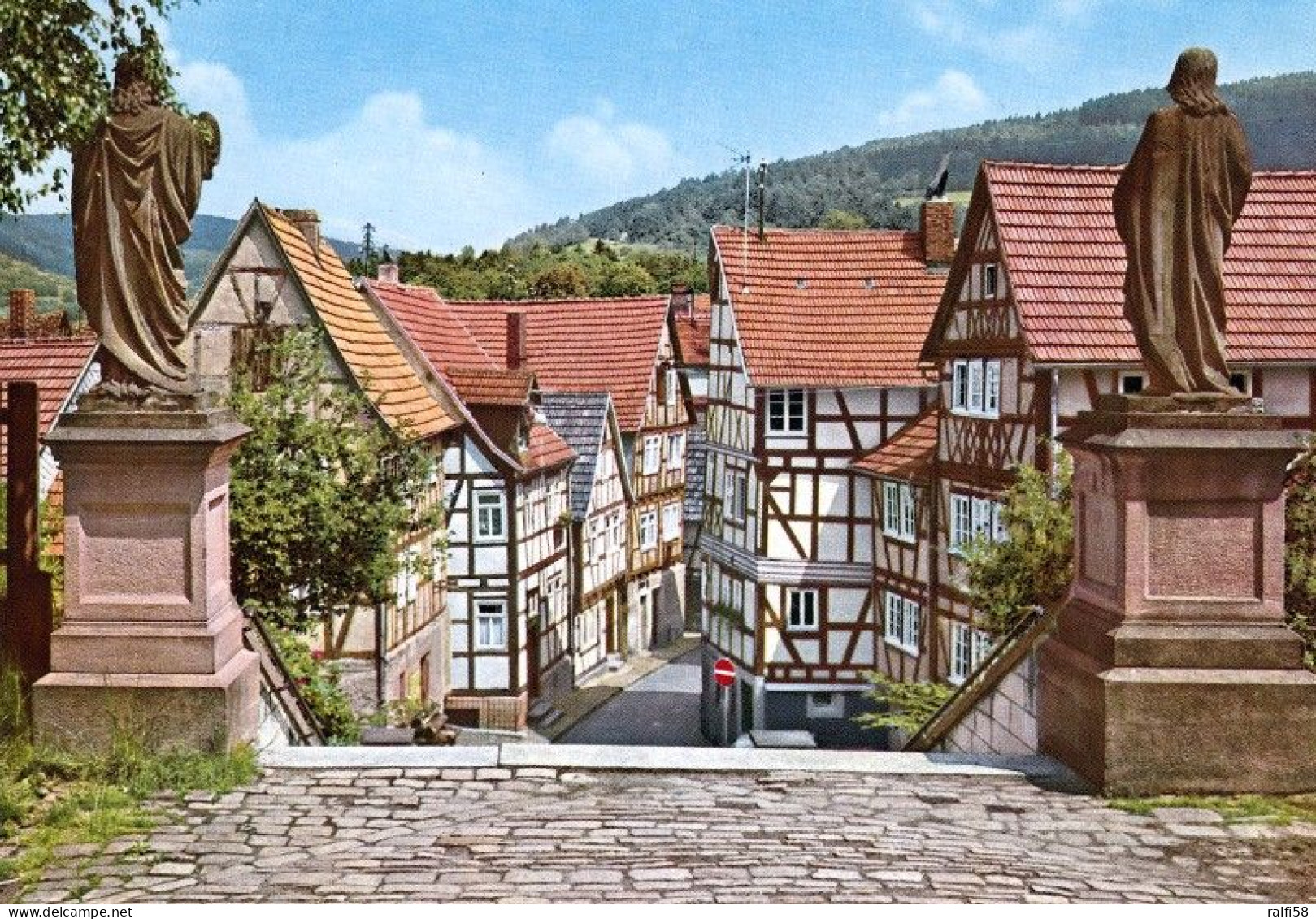 1 AK Germany / Hessen * Alte Fachwerkhäuser In Der Stadt Bad Orb - Krüger Karte 1200/15 * - Bad Orb