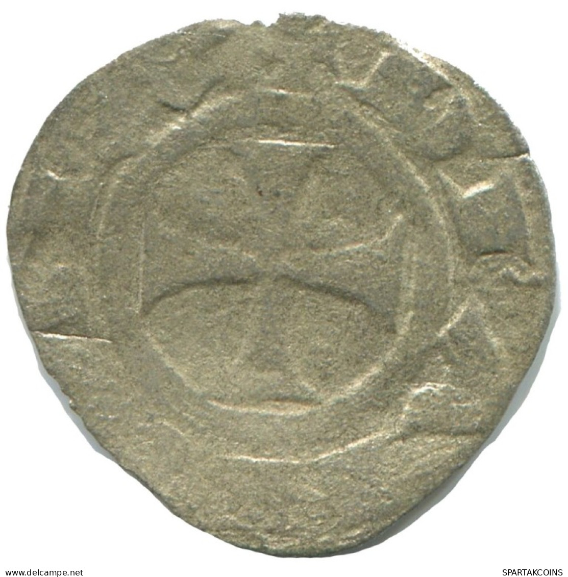 CRUSADER CROSS Authentic Original MEDIEVAL EUROPEAN Coin 0.4g/15mm #AC319.8.D.A - Andere - Europa