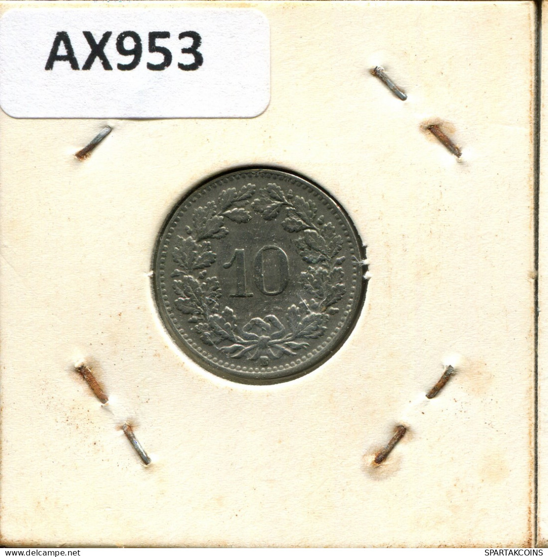 10 RAPPEN 1946 B SUIZA SWITZERLAND Moneda #AX953.3.E.A - Other & Unclassified