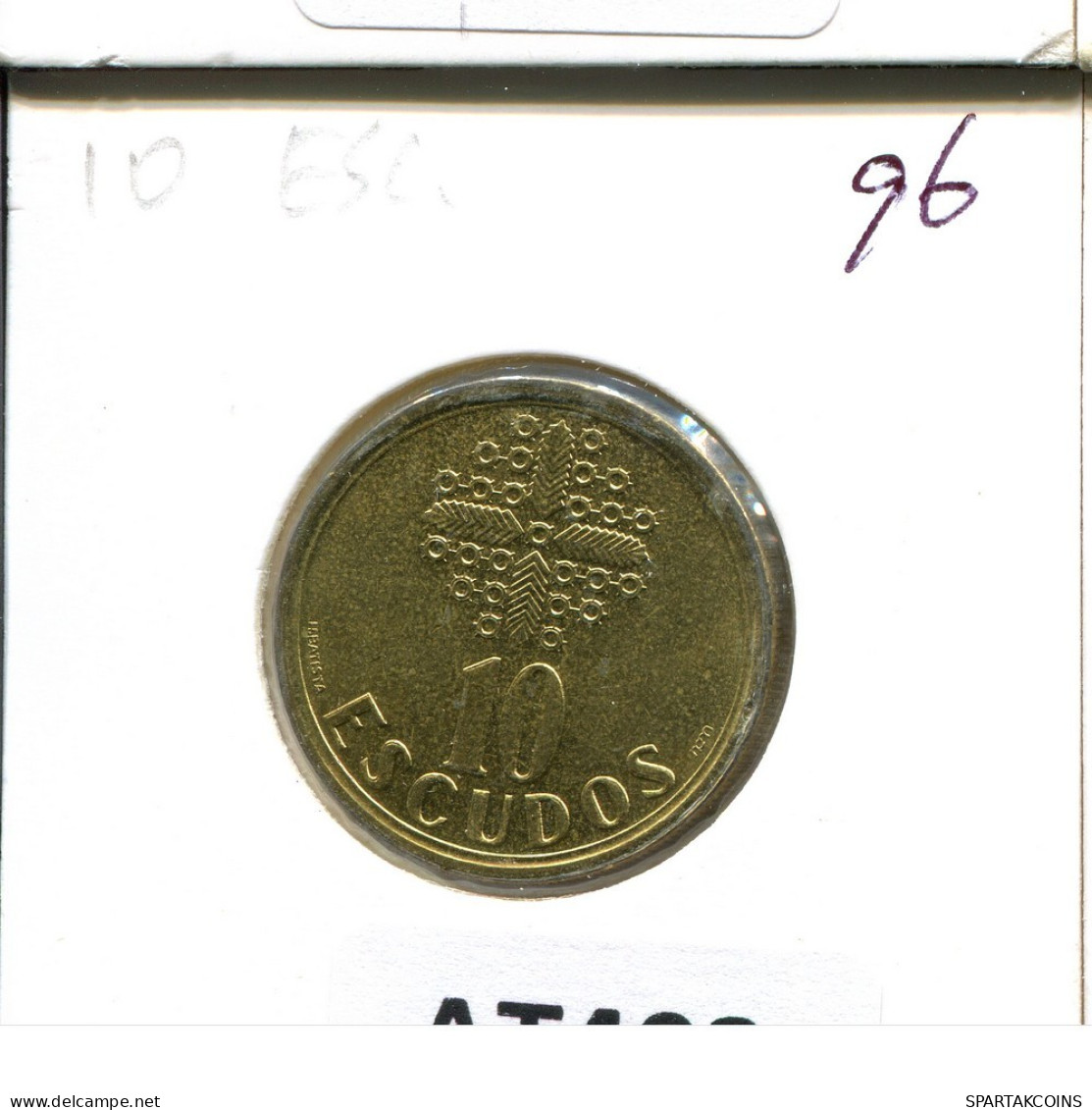 10 ESCUDOS 1996 PORTUGAL Coin #AT403.U.A - Portogallo
