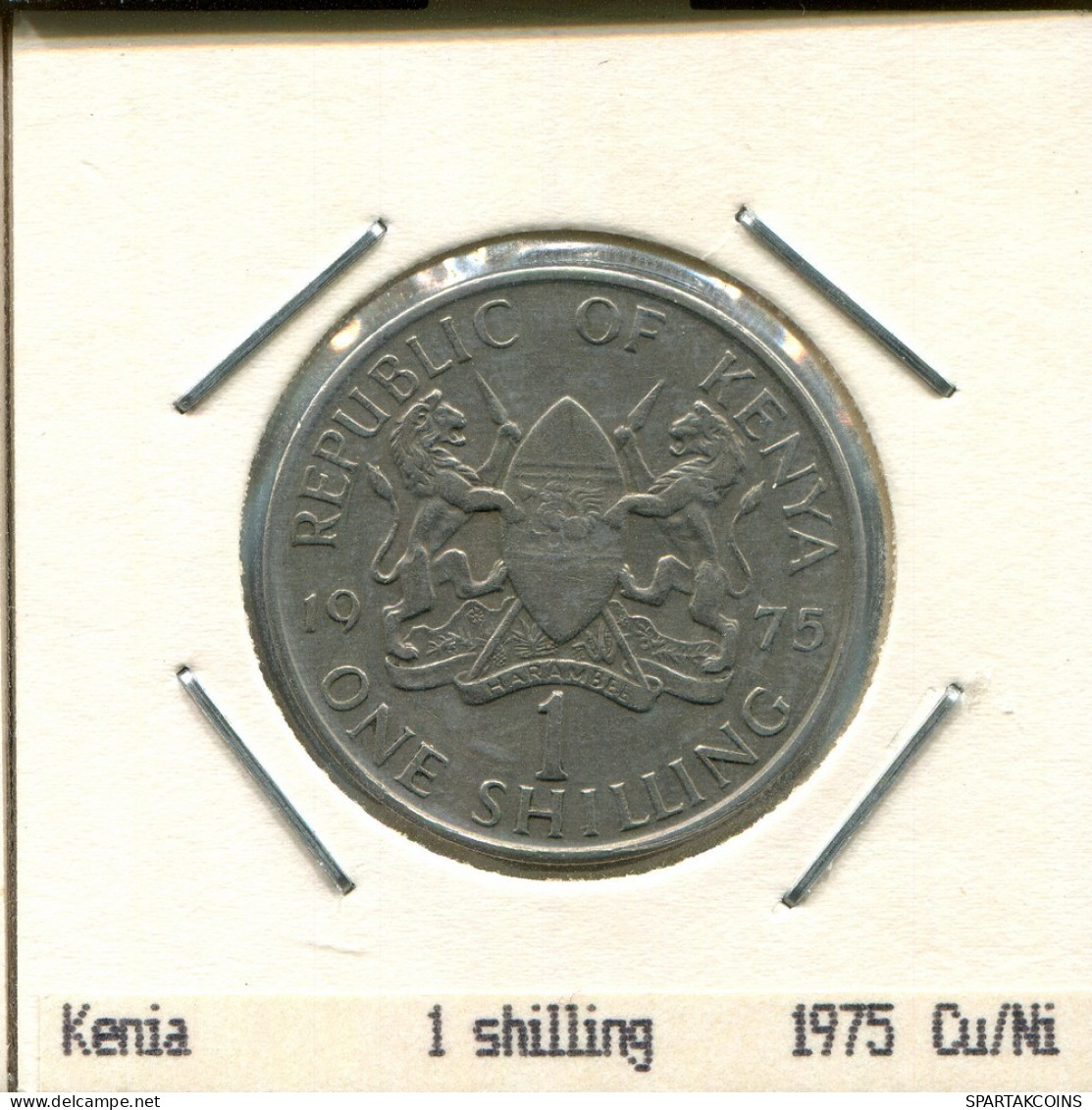 1 SHILLING 1975 KENYA Pièce #AS328.F.A - Kenya