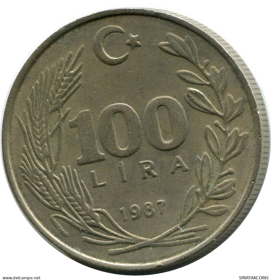 100 LIRA 1987 TURQUIE TURKEY Pièce #AR245.F.A - Turquie