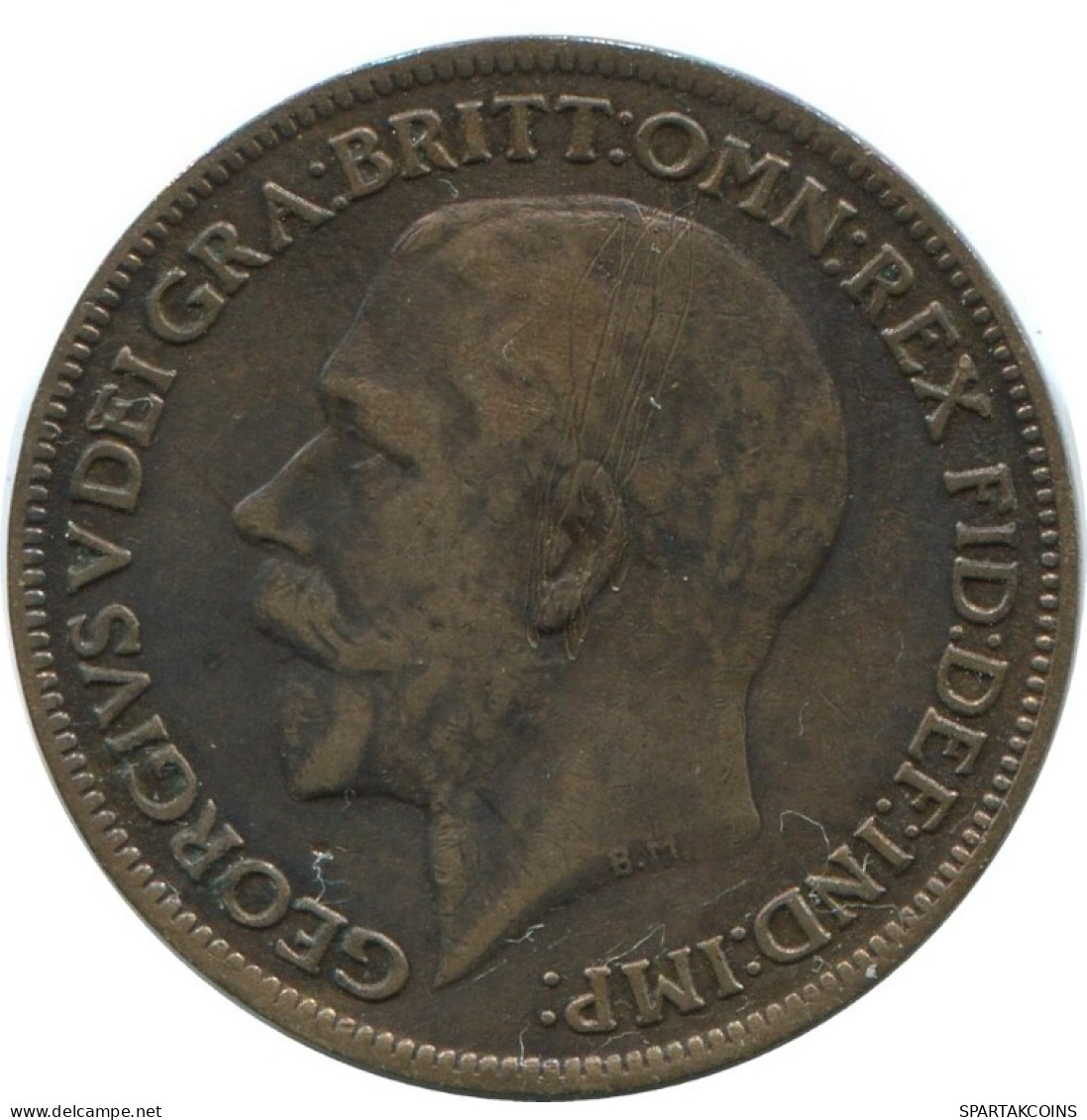 FARTHING 1919 UK GBAN BRETAÑA GREAT BRITAIN Moneda #AG775.1.E.A - B. 1 Farthing
