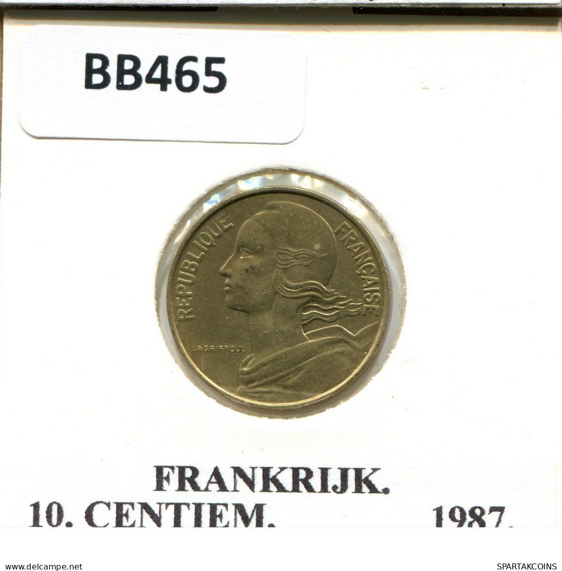 10 CENTIMES 1987 FRANCE Pièce #BB465.F.A - 10 Centimes