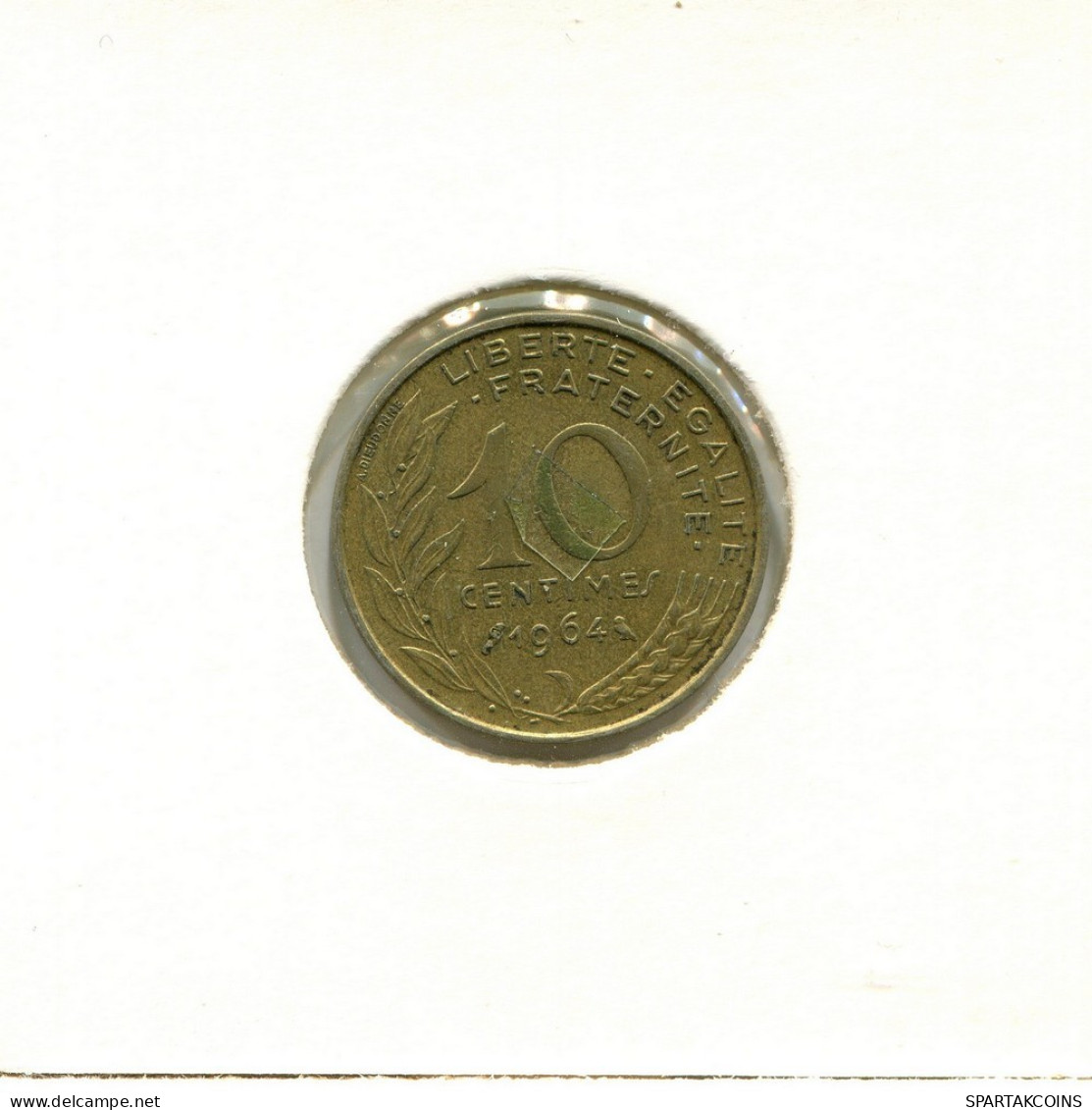 10 CENTIMES 1964 FRANCE Coin #BB442.U.A - 10 Centimes