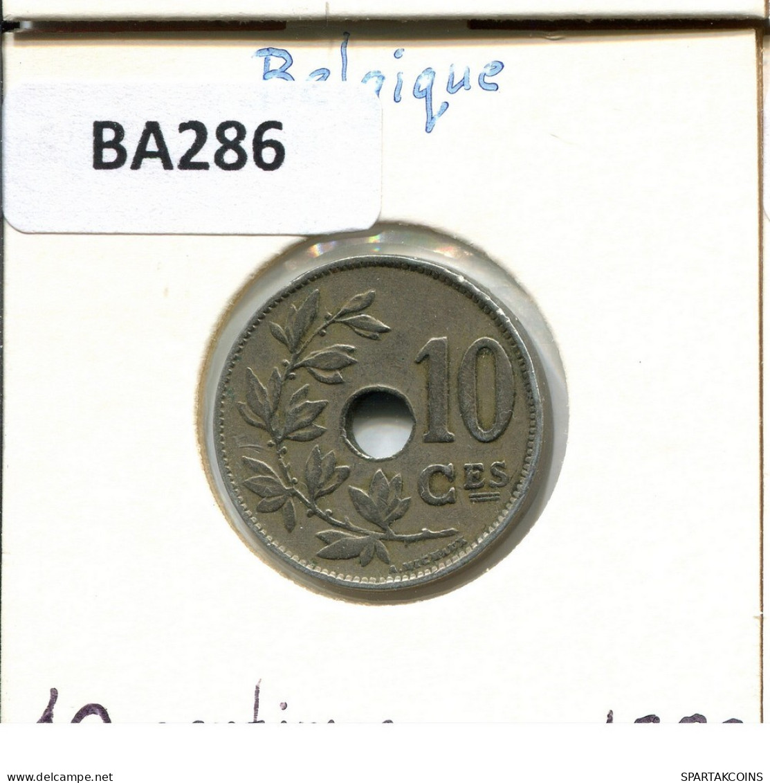 10 CENTIMES 1923 Französisch Text BELGIEN BELGIUM Münze #BA286.D.A - 10 Cents