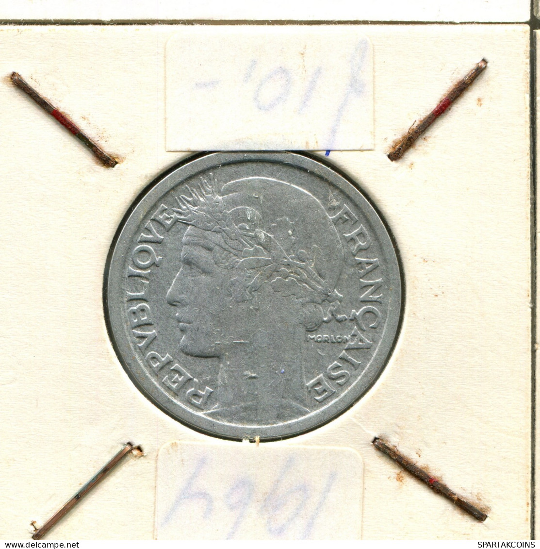 2 FRANCS 1945 FRANCE Coin #AW373.U.A - 2 Francs