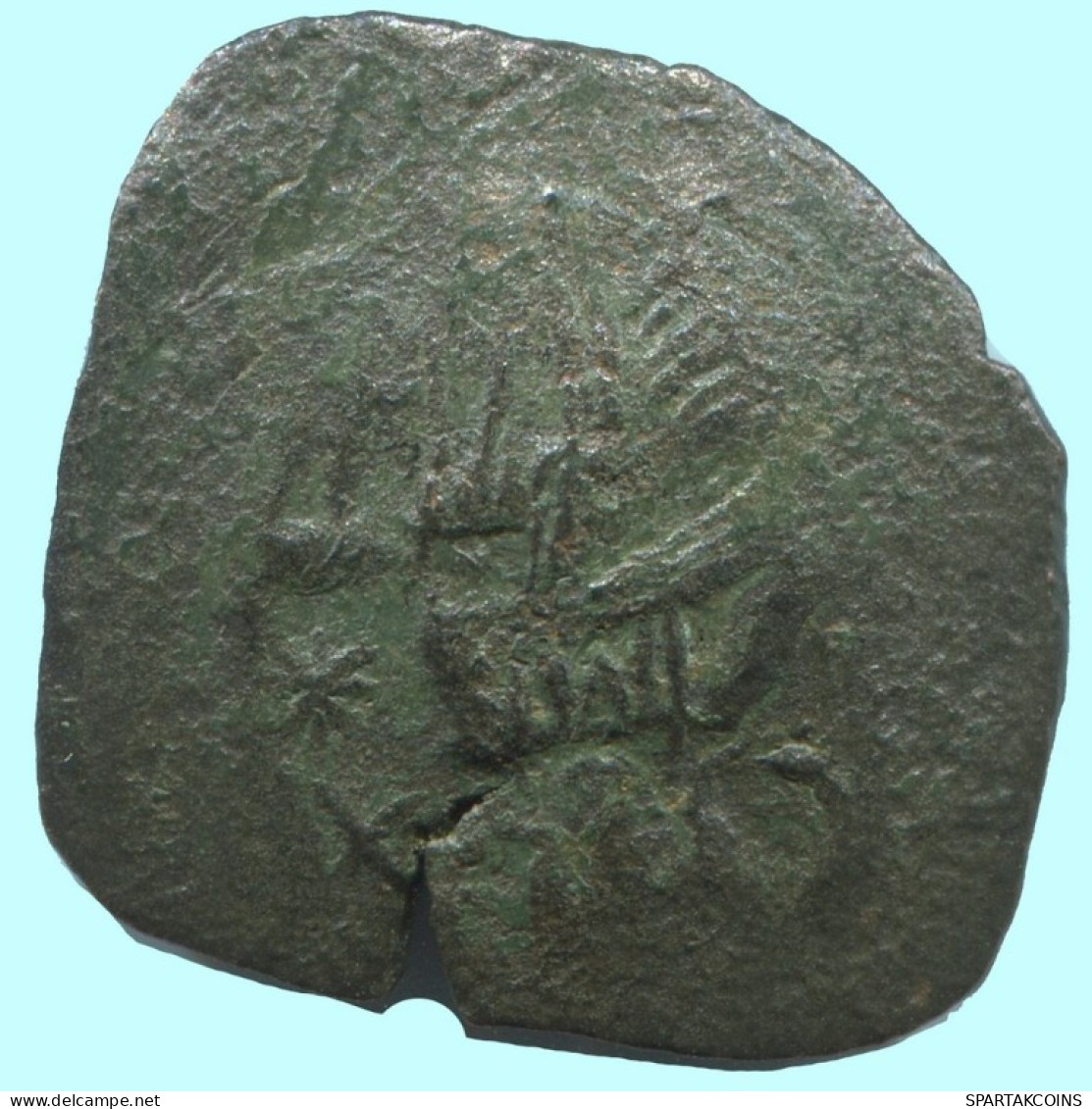 Authentic Original Ancient BYZANTINE EMPIRE Trachy Coin 2.1g/24mm #AG600.4.U.A - Bizantine