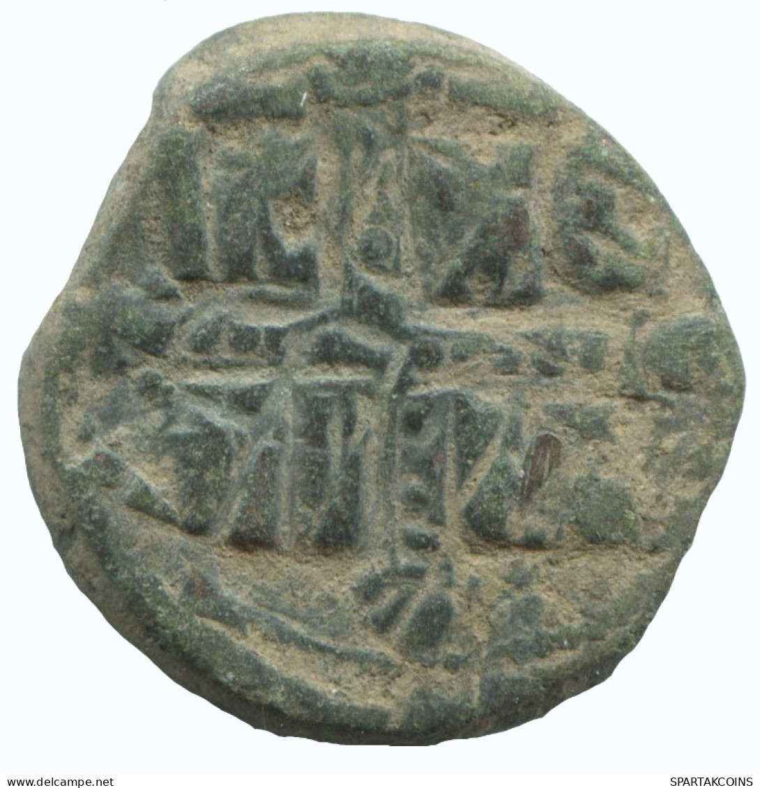JESUS CHRIST ANONYMOUS CROSS Antiguo BYZANTINE Moneda 8.7g/27mm #AA624.21.E.A - Byzantium