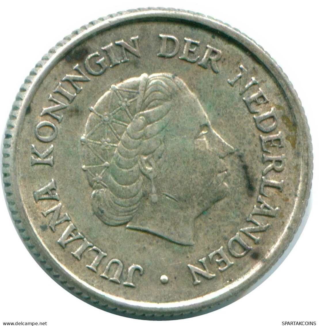 1/4 GULDEN 1963 NIEDERLÄNDISCHE ANTILLEN SILBER Koloniale Münze #NL11217.4.D.A - Antilles Néerlandaises