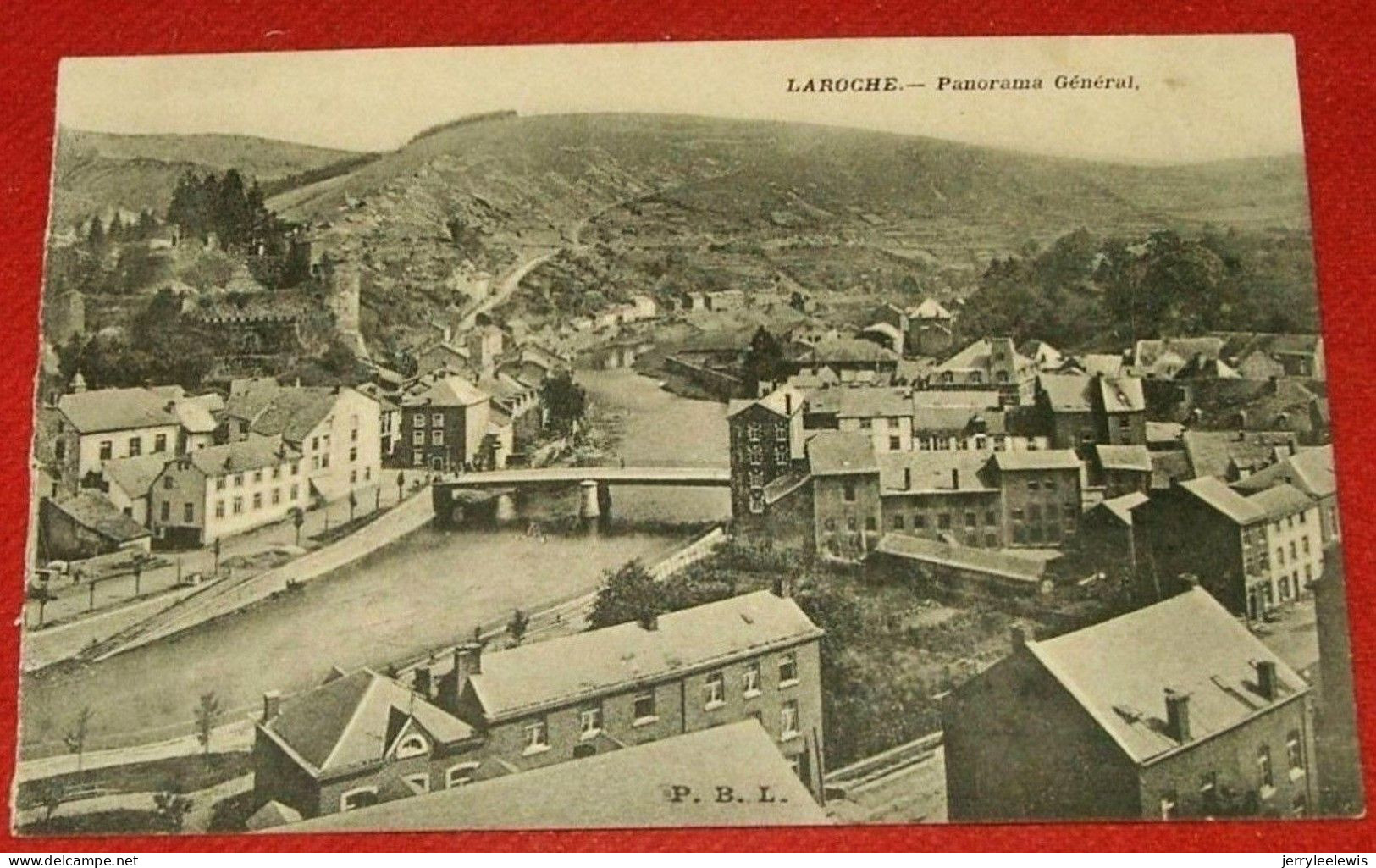 LA ROCHE EN ARDENNE  -  4 CARTES :  Le Château  - Séparation De La Ville Basse Et Ville Haute - Panorama - La-Roche-en-Ardenne