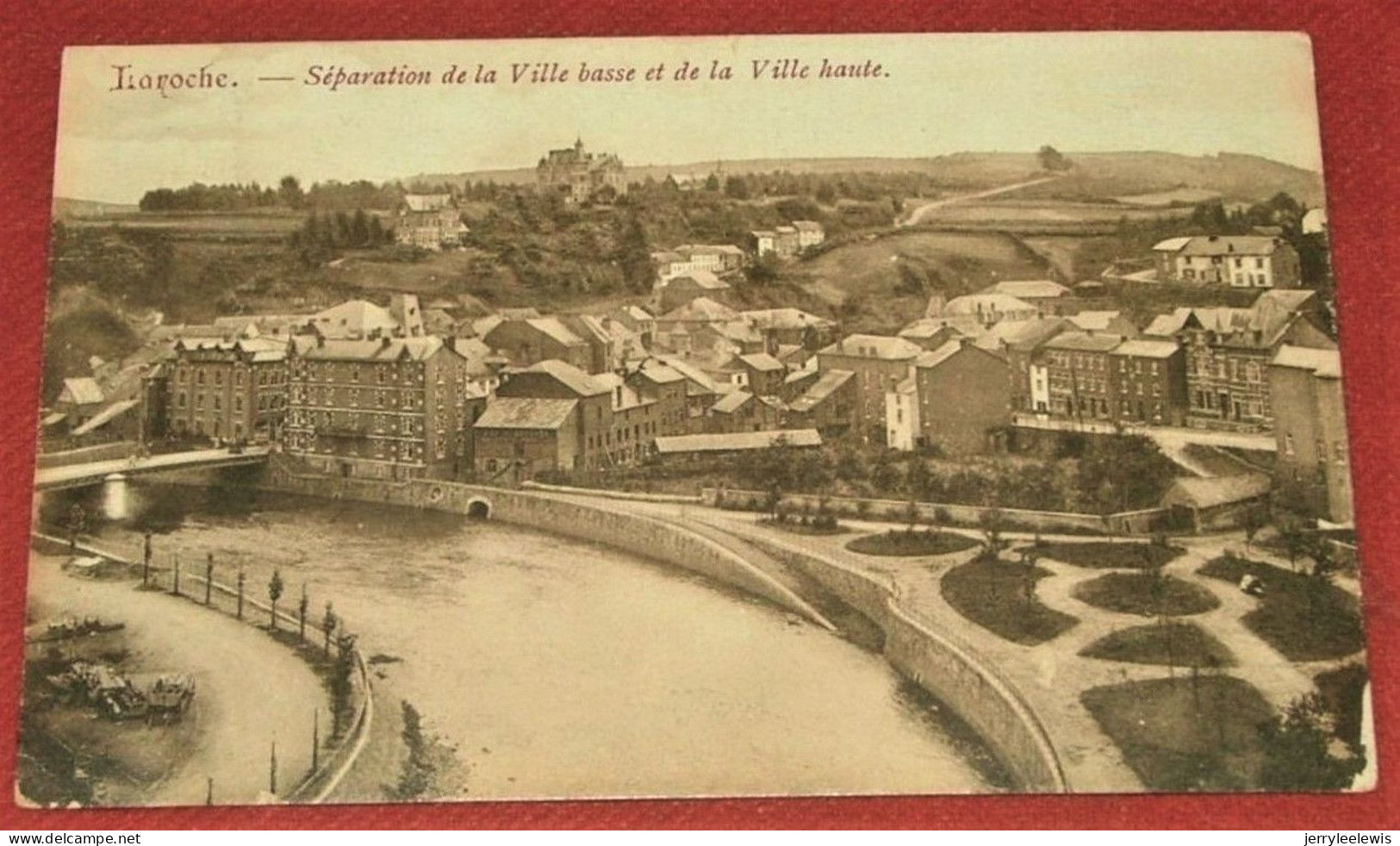 LA ROCHE EN ARDENNE  -  4 CARTES :  Le Château  - Séparation De La Ville Basse Et Ville Haute - Panorama - La-Roche-en-Ardenne