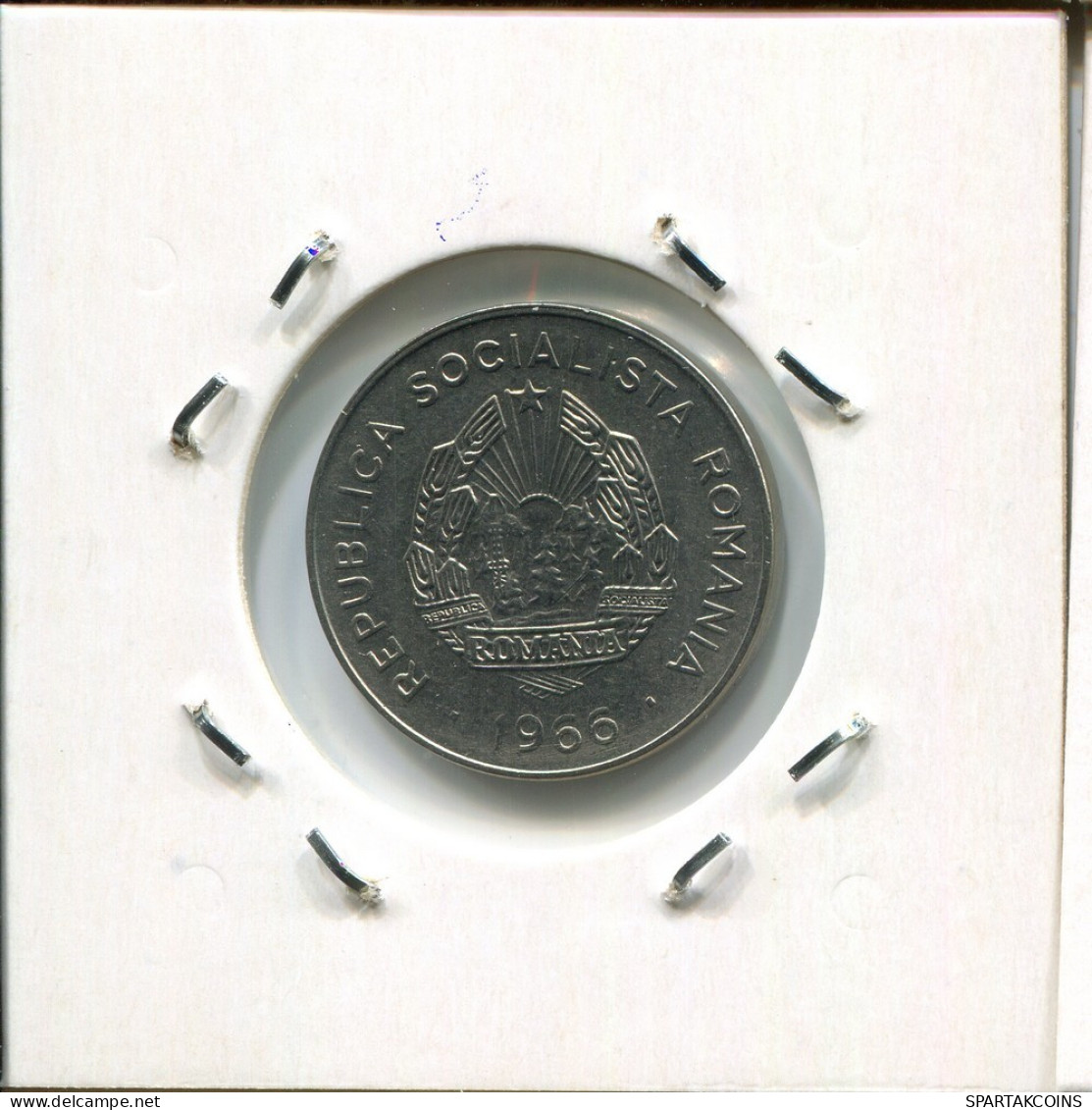 25 BANI 1966 ROMANIA Coin #AR376.U.A - Rumänien
