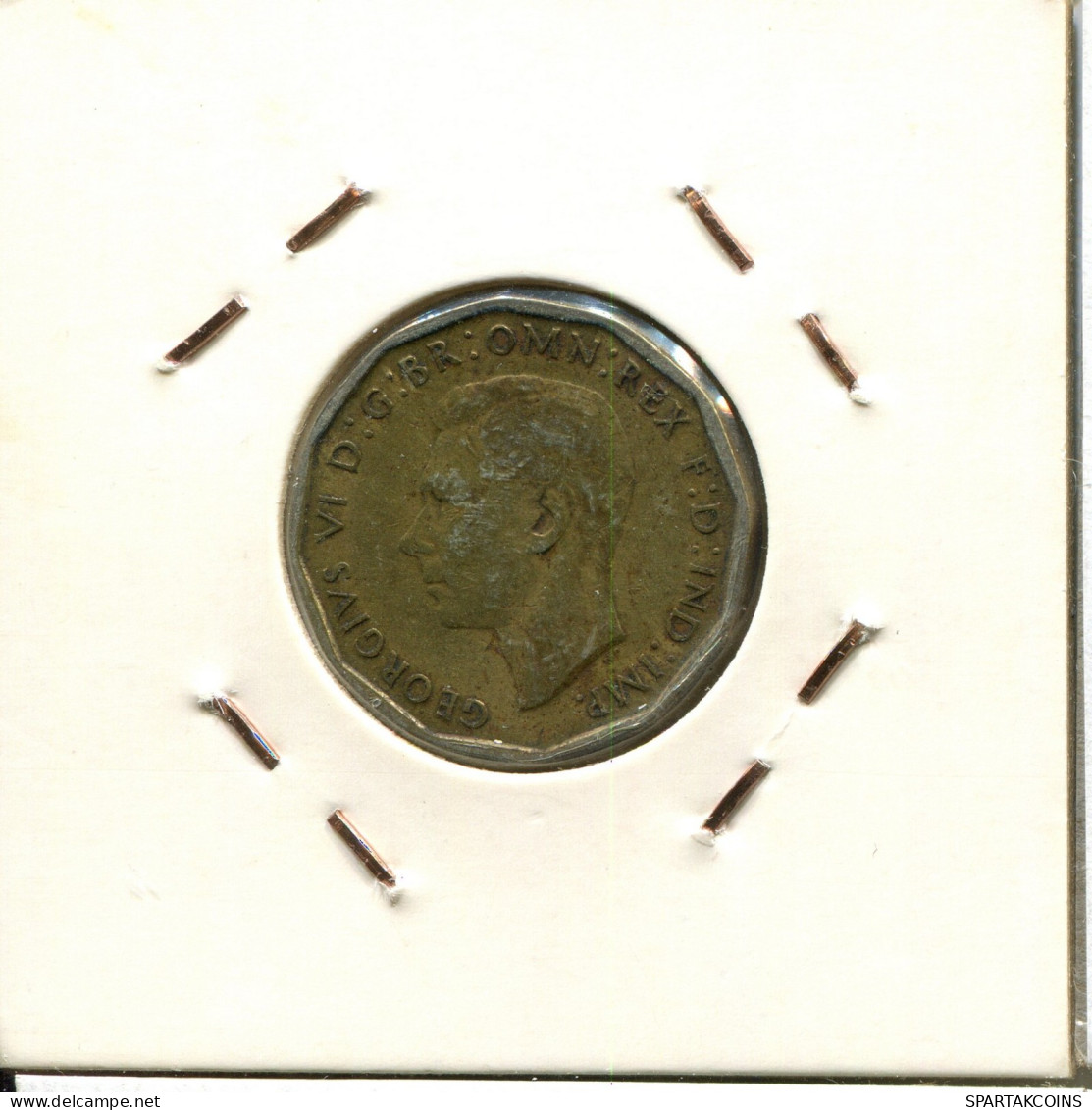 THREEPENCE 1944 UK GROßBRITANNIEN GREAT BRITAIN Münze #AW099.D.A - F. 3 Pence
