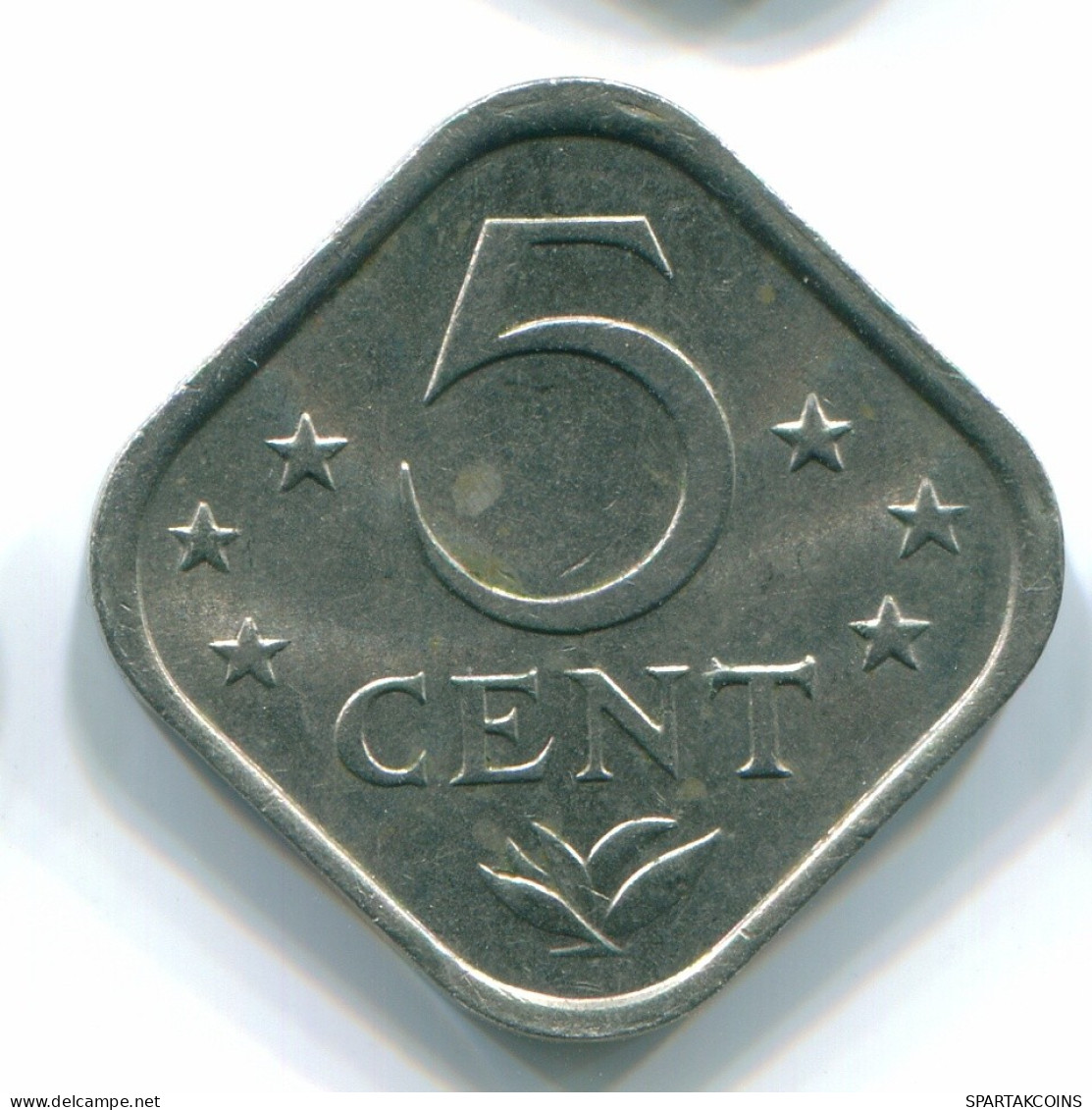 5 CENTS 1975 ANTILLAS NEERLANDESAS Nickel Colonial Moneda #S12228.E.A - Niederländische Antillen
