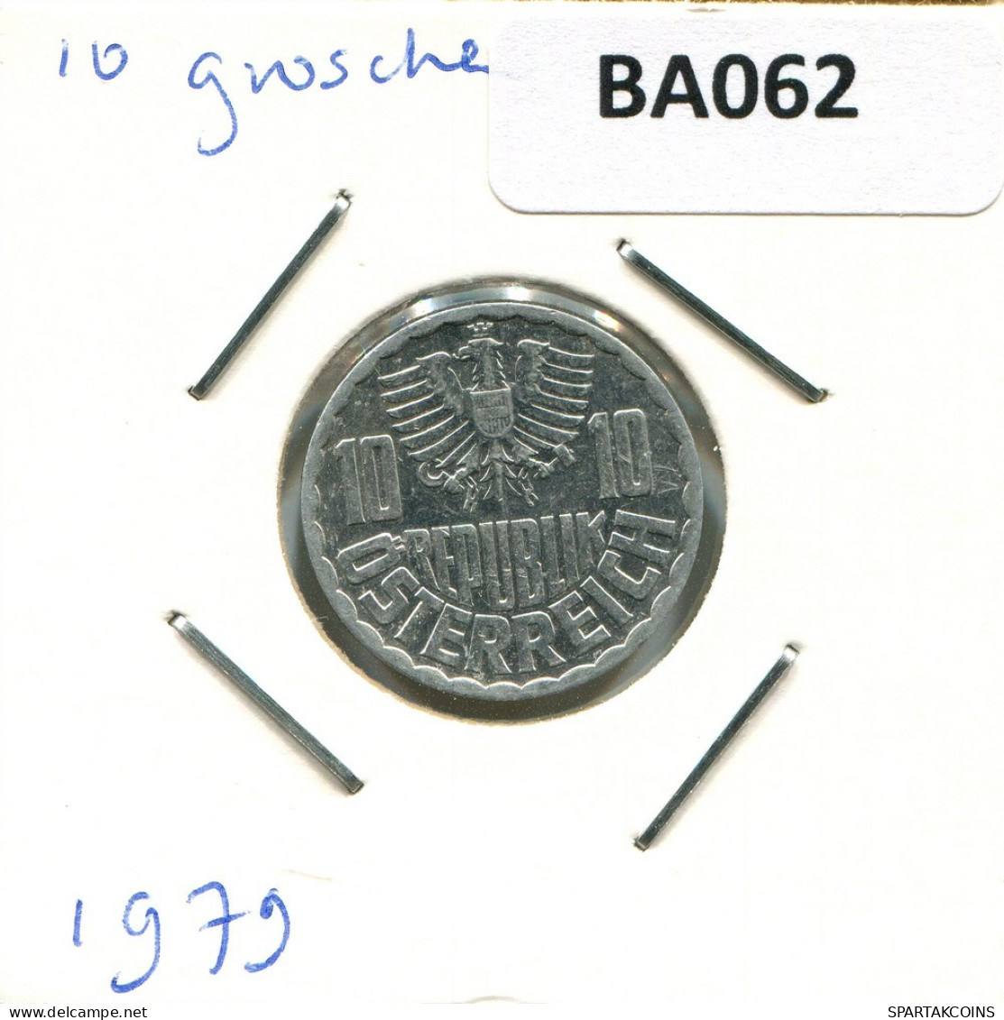 10 GROSCHEN 1979 ÖSTERREICH AUSTRIA Münze #BA062.D.A - Austria