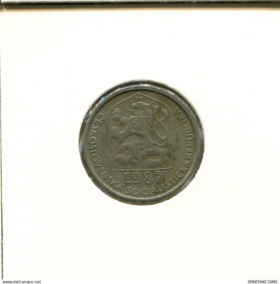 50 HALERU 1987 CHECOSLOVAQUIA CZECHOESLOVAQUIA SLOVAKIA Moneda #AS959.E.A - Checoslovaquia