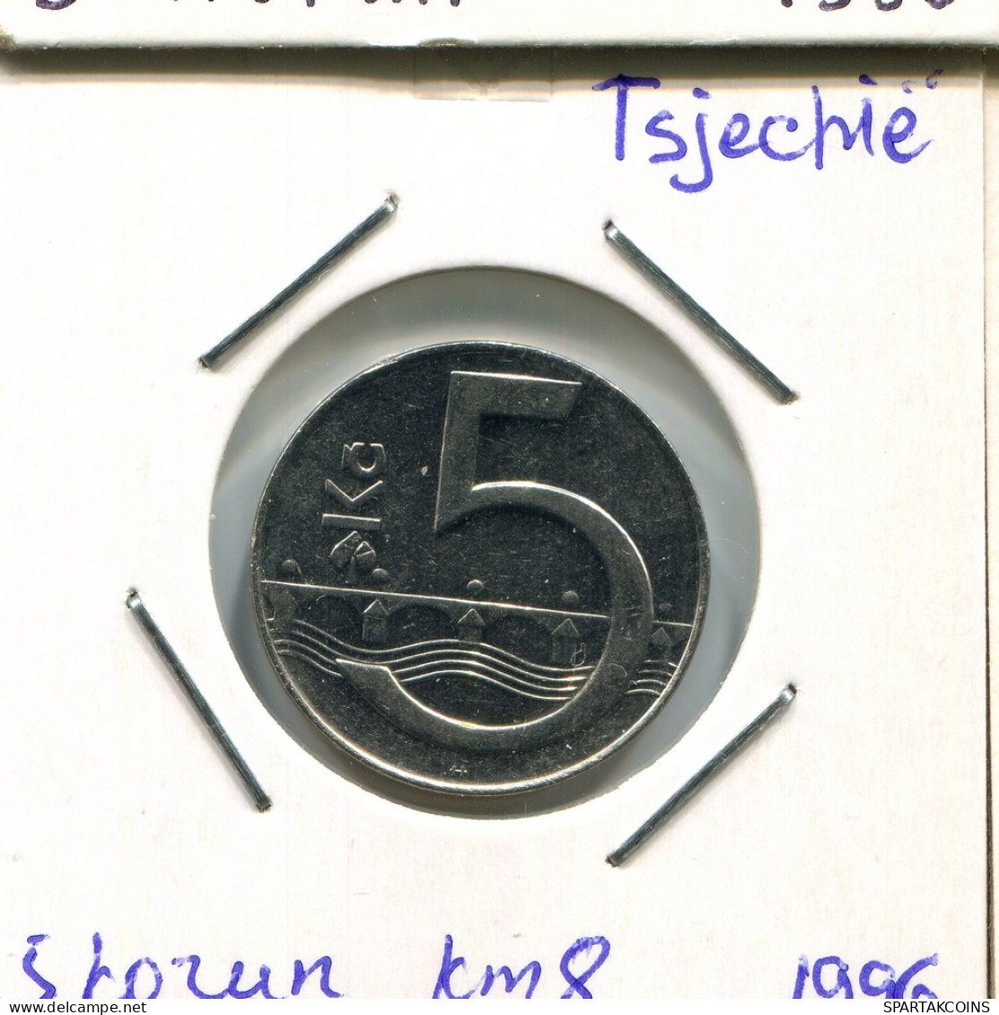 5 KORUN 1996 CZECH REPUBLIC Coin #AP768.2.U.A - Tchéquie