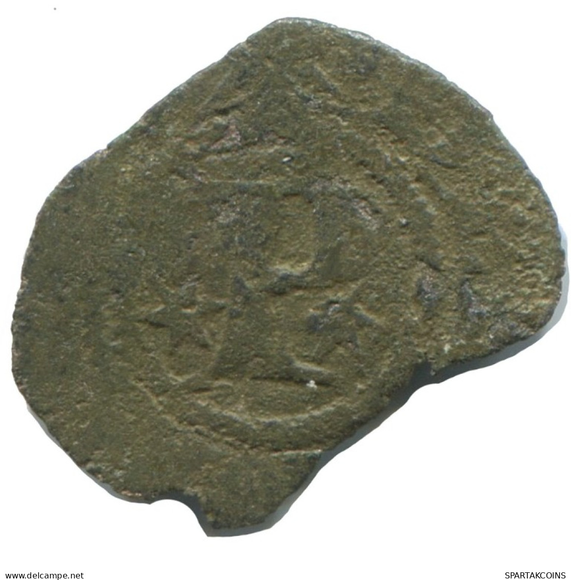CRUSADER CROSS Authentic Original MEDIEVAL EUROPEAN Coin 0.4g/14mm #AC212.8.F.A - Otros – Europa