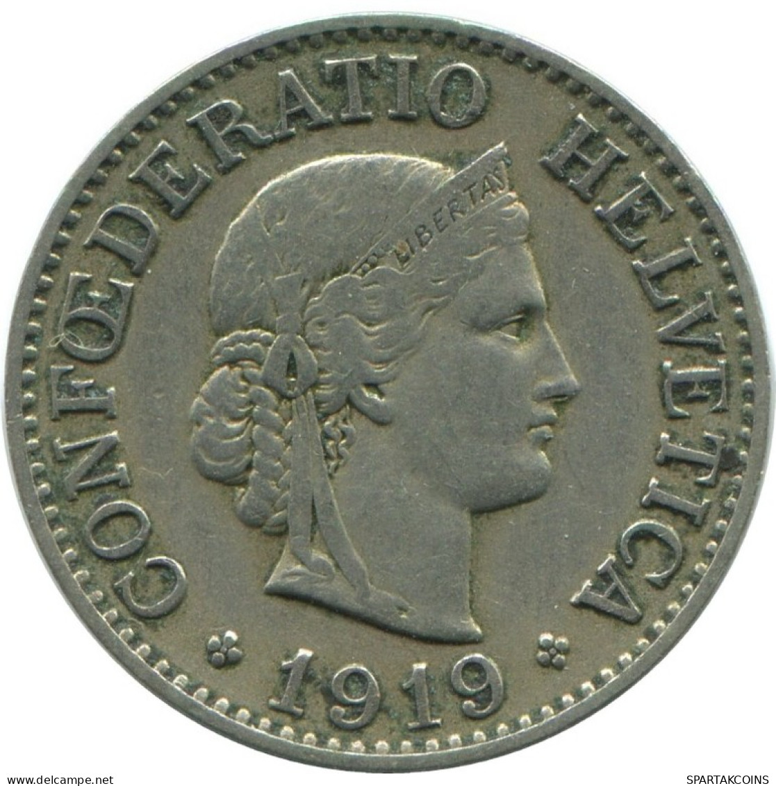 10 RAPPEN 1919 B SWITZERLAND Coin HELVETIA #AD955.2.U.A - Andere & Zonder Classificatie