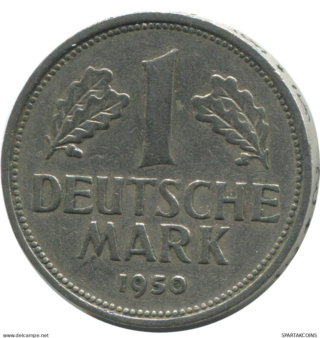 1 DM 1950 J WEST & UNIFIED GERMANY Coin #AG313.3.U.A - 1 Mark
