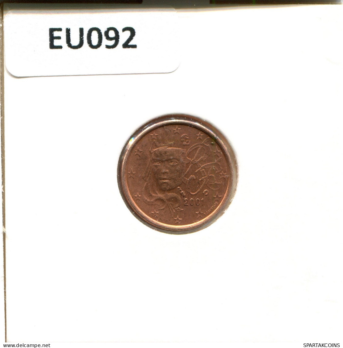 1 EURO CENT 2001 FRANKREICH FRANCE Französisch Münze #EU092.D.A - Francia