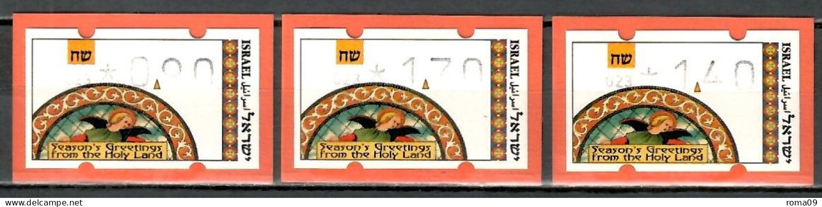 Israel, ATM (Klüssendorf); MiNr. 24; 0,90/1,40/1,70; Postfrisch, Automaten Nr. 023; A-2695 - Franking Labels