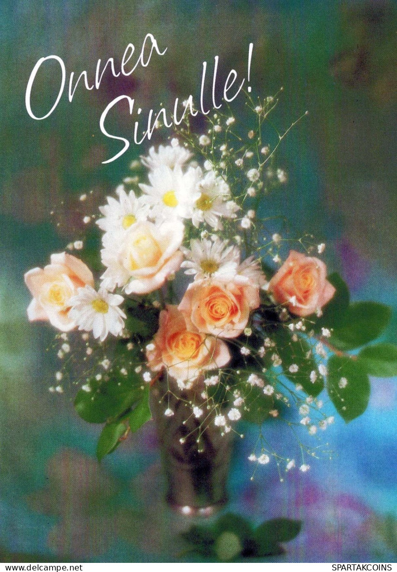 FLOWERS Vintage Postcard CPSM #PAR778.A - Flowers