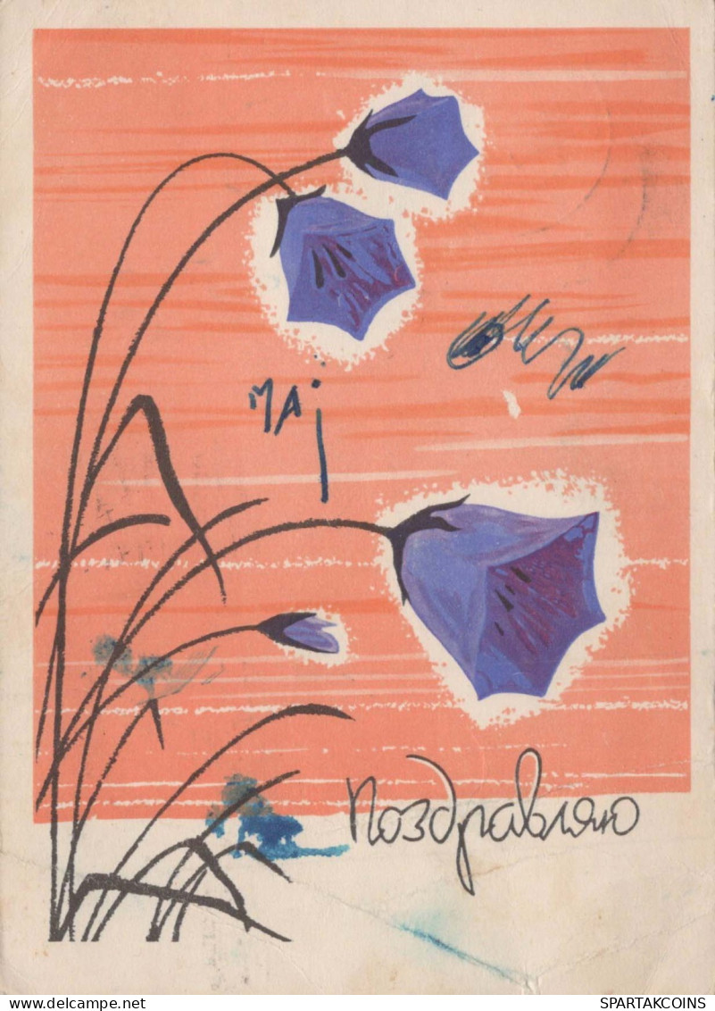 FLORES Vintage Tarjeta Postal CPSM #PAR429.A - Flowers