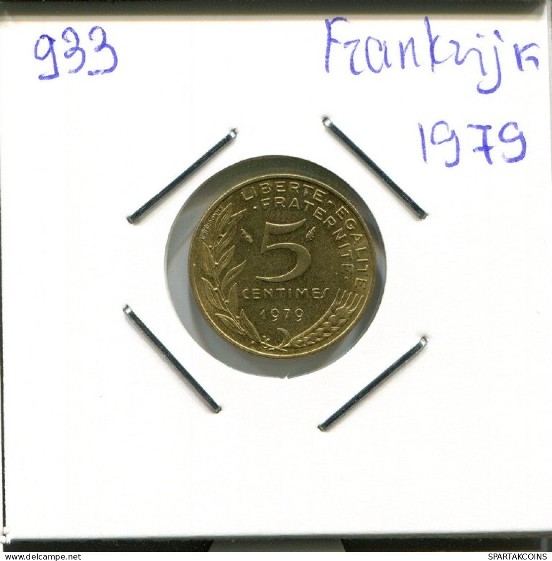 5 CENTIMES 1979 FRANKREICH FRANCE Französisch Münze #AN021.D.A - 5 Centimes