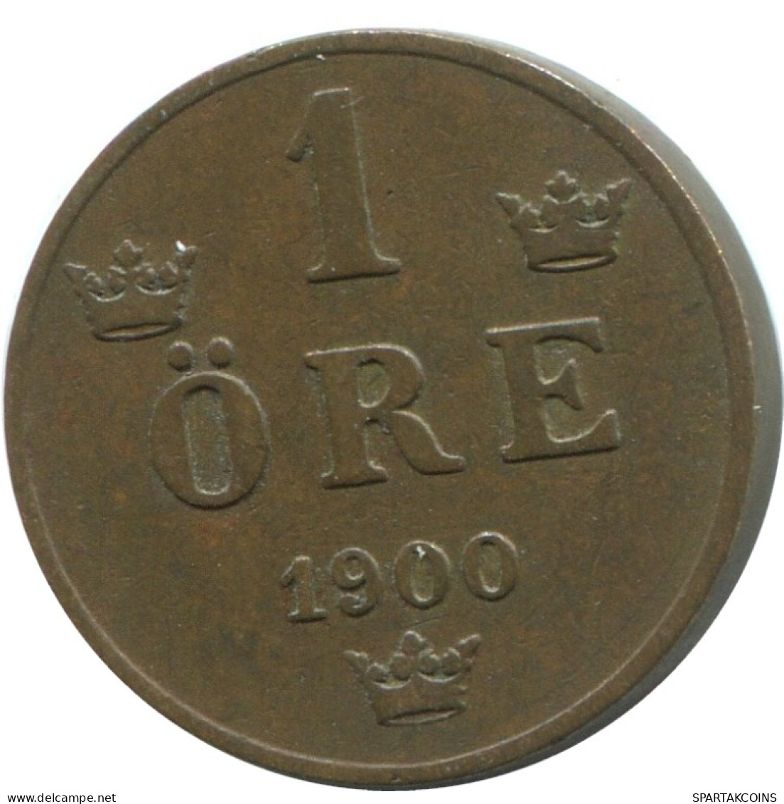 1 ORE 1900 SWEDEN Coin #AD240.2.U.A - Suède