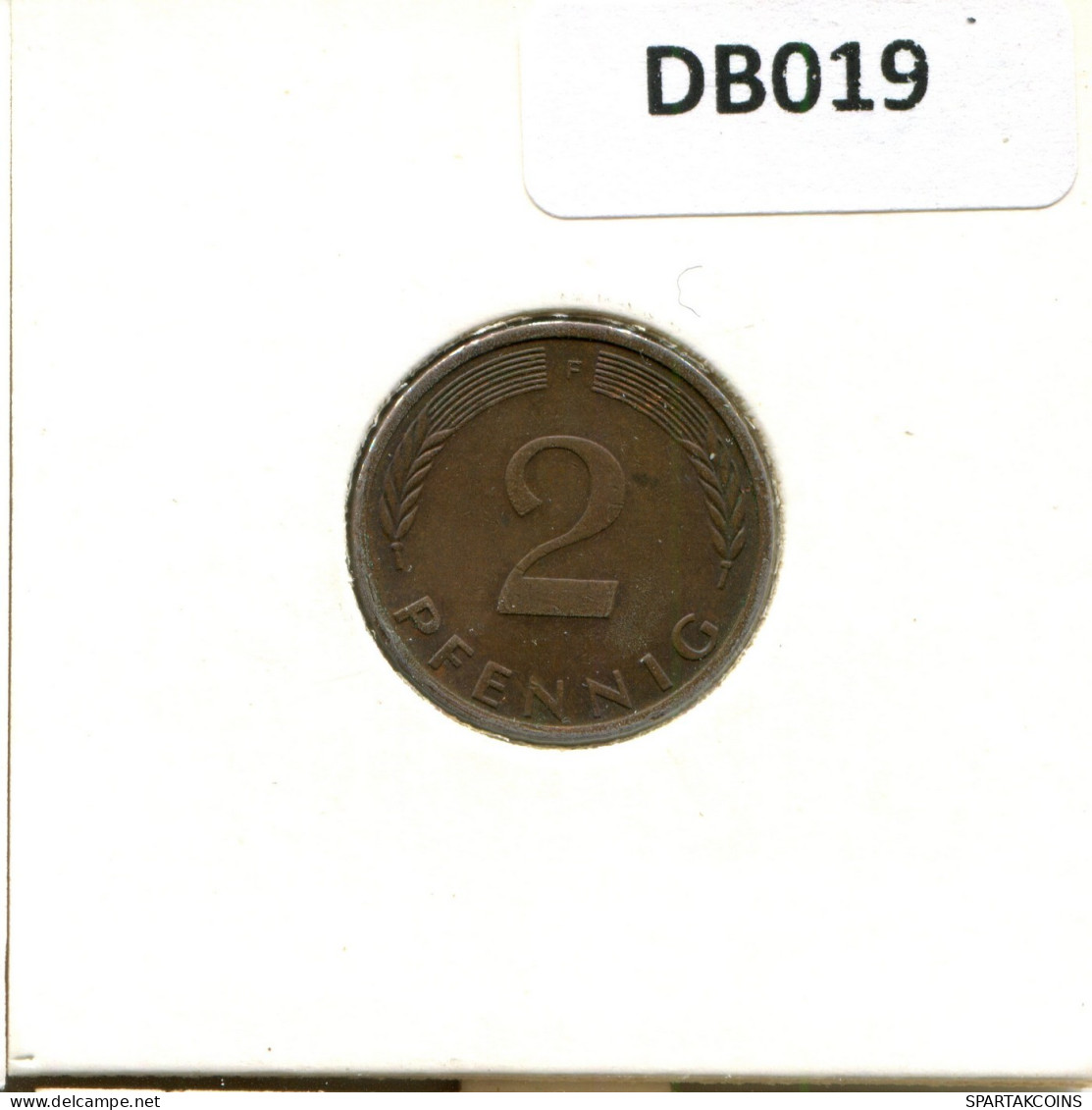 2 PFENNIG 1974 F WEST & UNIFIED GERMANY Coin #DB019.U.A - 2 Pfennig