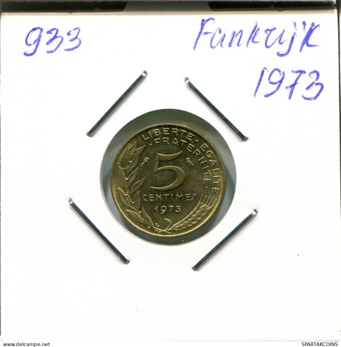 5 CENTIMES 1973 FRANCE Pièce Française #AN015.F.A - 5 Centimes