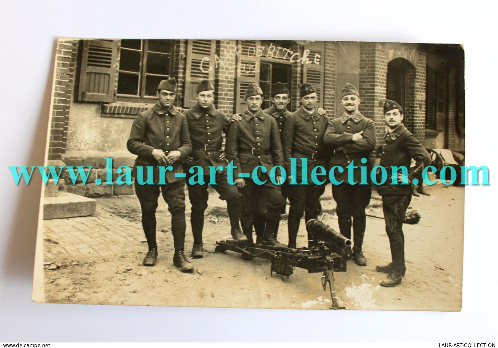 CPA PHOTO MILITARIA REGIMENT POILUS SOLDAT TROUPE MILITAIRE CAMP DE BITCHE 1931, CARTE POSTALE ANCIEN POSTCARD (1303.11 - Régiments