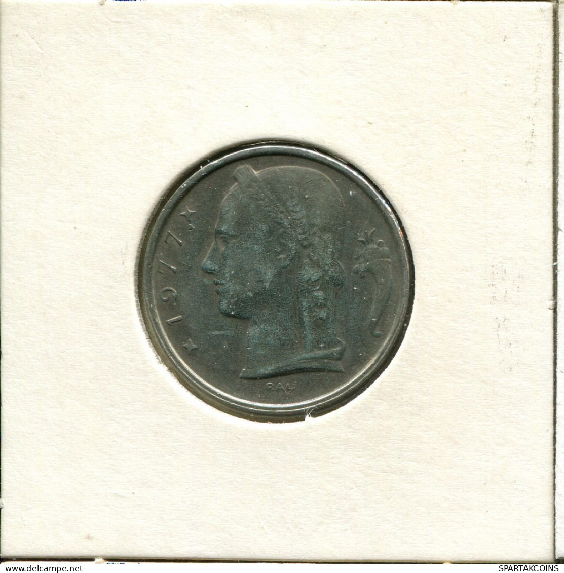5 FRANCS 1977 FRENCH Text BELGIUM Coin #AU053.U.A - 5 Francs