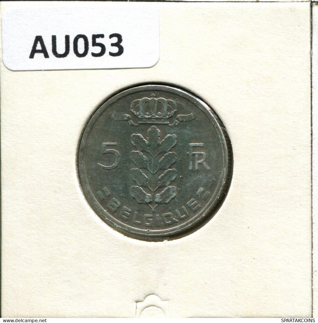 5 FRANCS 1977 FRENCH Text BELGIUM Coin #AU053.U.A - 5 Frank