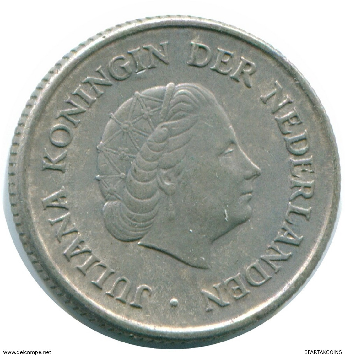 1/4 GULDEN 1967 ANTILLAS NEERLANDESAS PLATA Colonial Moneda #NL11555.4.E.A - Netherlands Antilles