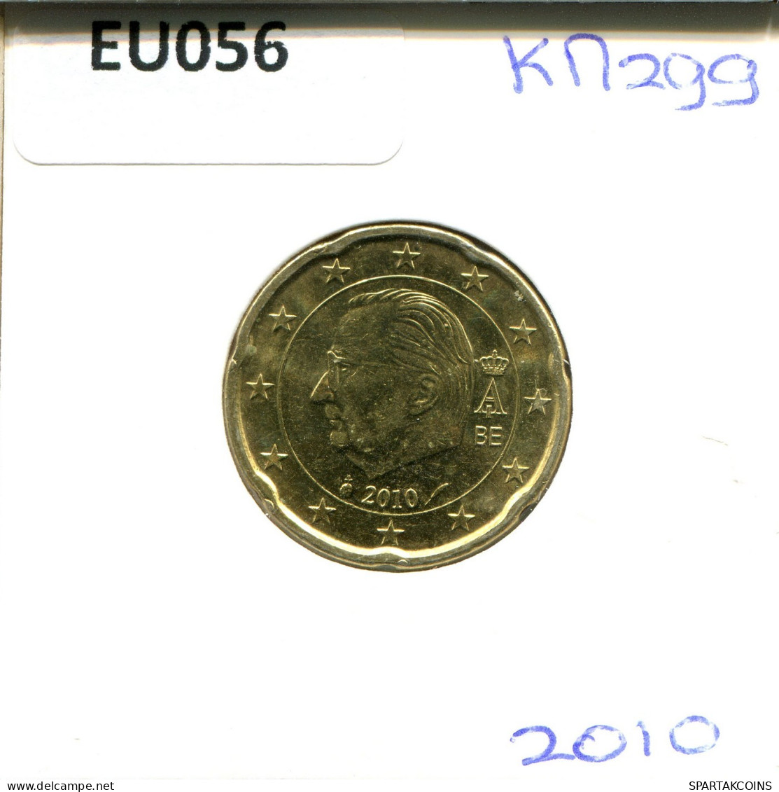 20 EURO CENTS 2010 BELGIEN BELGIUM Münze #EU056.D.A - Belgium