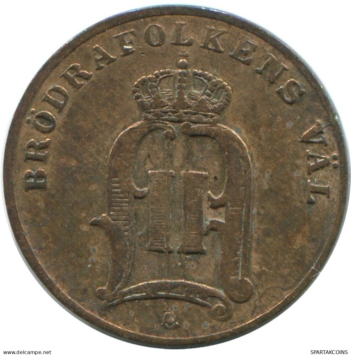 1 ORE 1891 SWEDEN Coin #AD415.2.U.A - Sweden