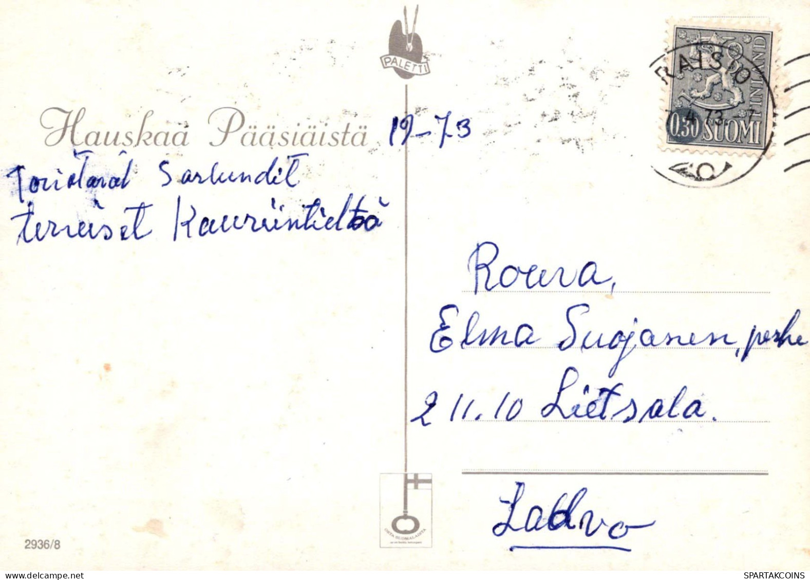 PASQUA POLLO UOVO Vintage Cartolina CPSM #PBO708.A - Ostern