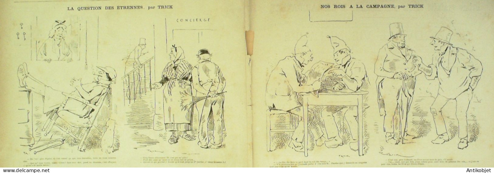 La Caricature 1880 N°  2 Nana Casque Français Draner Robida Trick - Zeitschriften - Vor 1900