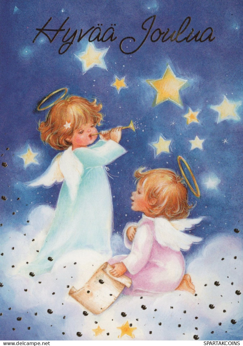 ANGELO Buon Anno Natale Vintage Cartolina CPSM #PAH176.A - Engel