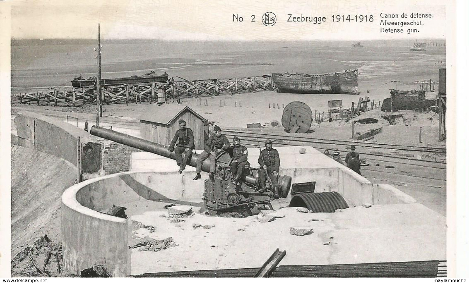 Zeebrugge Canon De Defense (leo - Guerra 1914-18