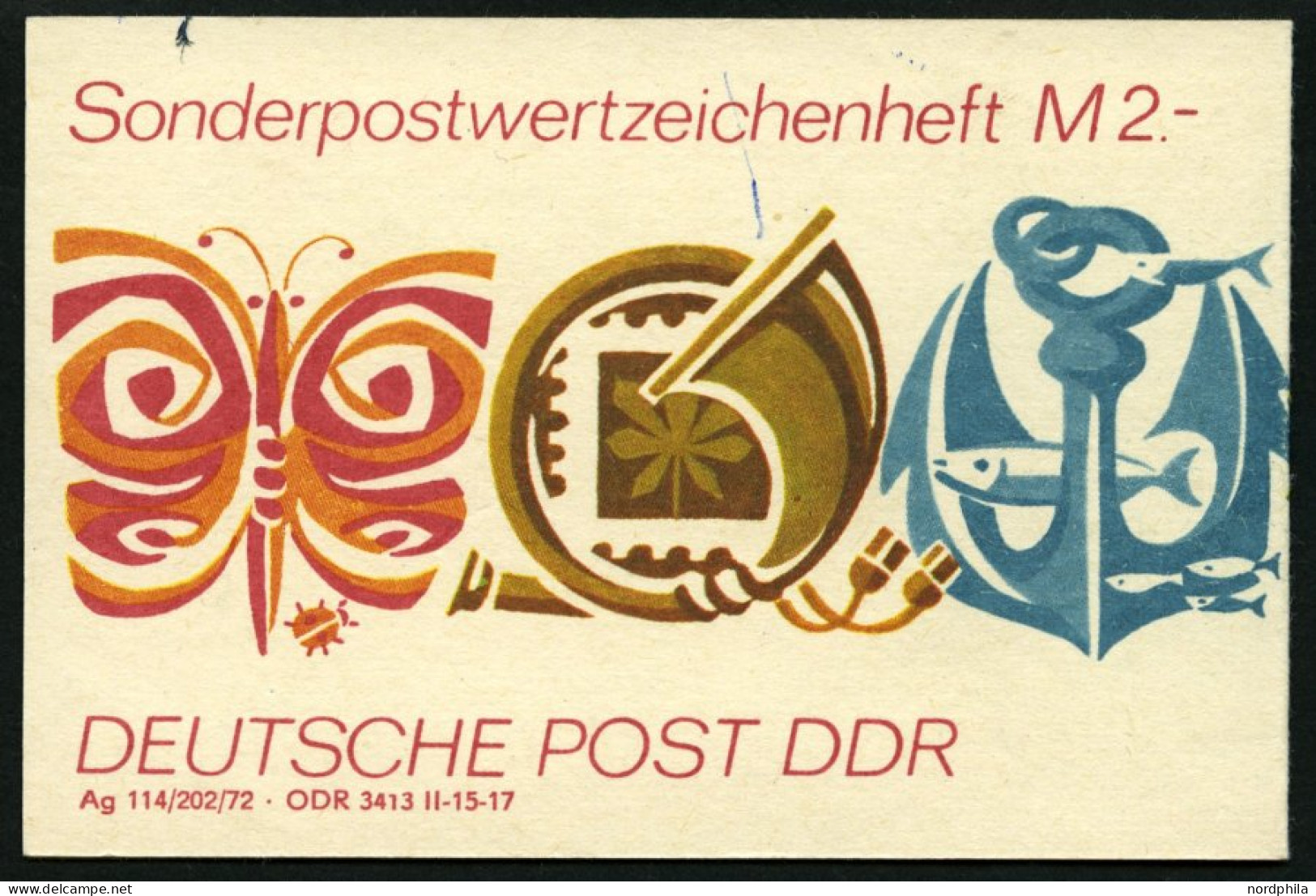 ZUSAMMENDRUCKE SMHD 4a **, 1972, Markenheftchen Freizeit, Inschrift Rot, Pracht, Mi. 40.- - Se-Tenant