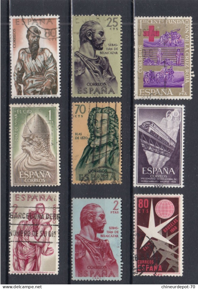 TIMBRES ESPANA ESPAGNE SPAIN NON Classés - Andere & Zonder Classificatie