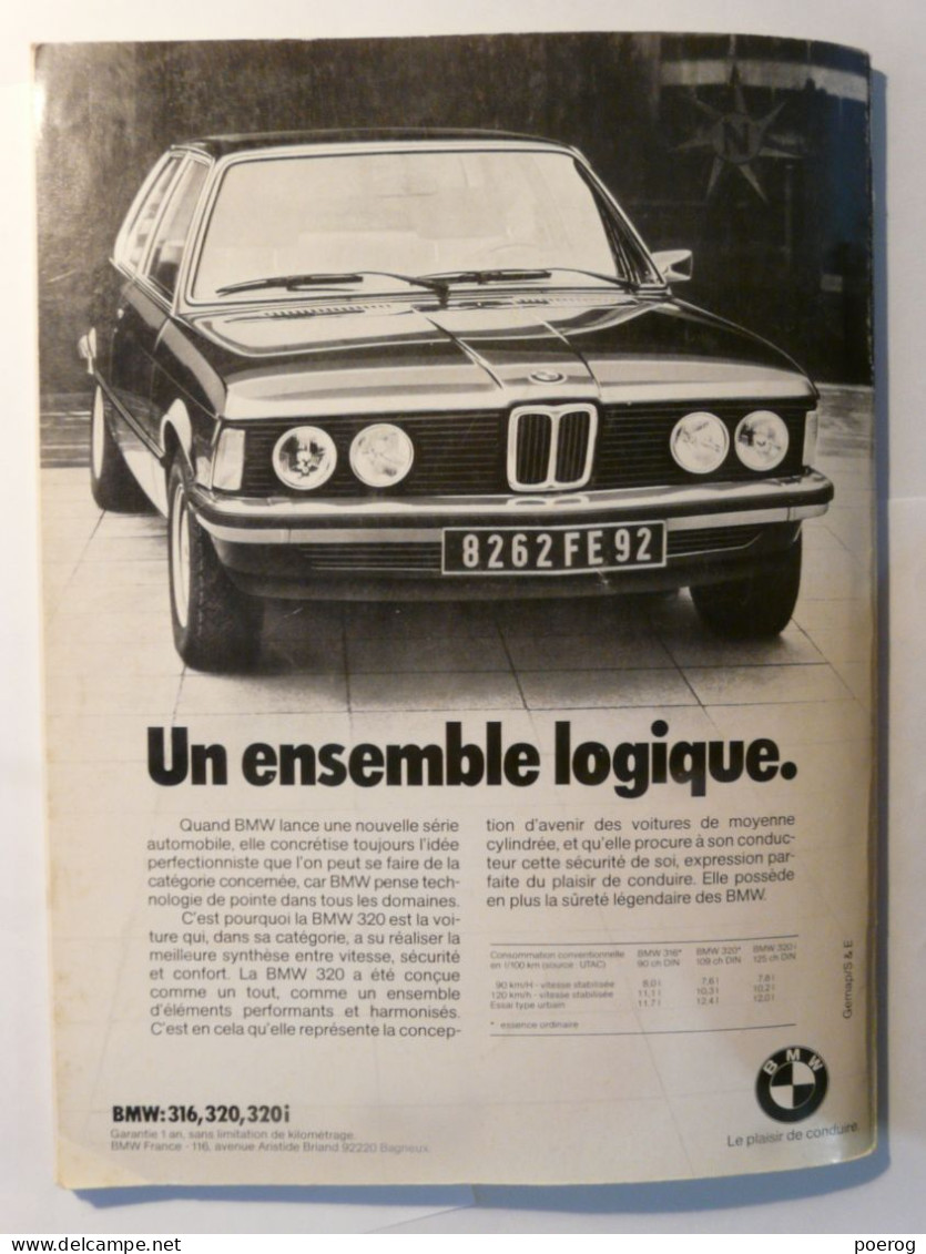 LUMIERE DU CINEMA - n°3 - AVRIL 1977 - LAST TYCOON - JACQUES TATI - MARLON BRANDO - ALGERIE  ELIA KAZAN BMW 320 ARMAGNAC