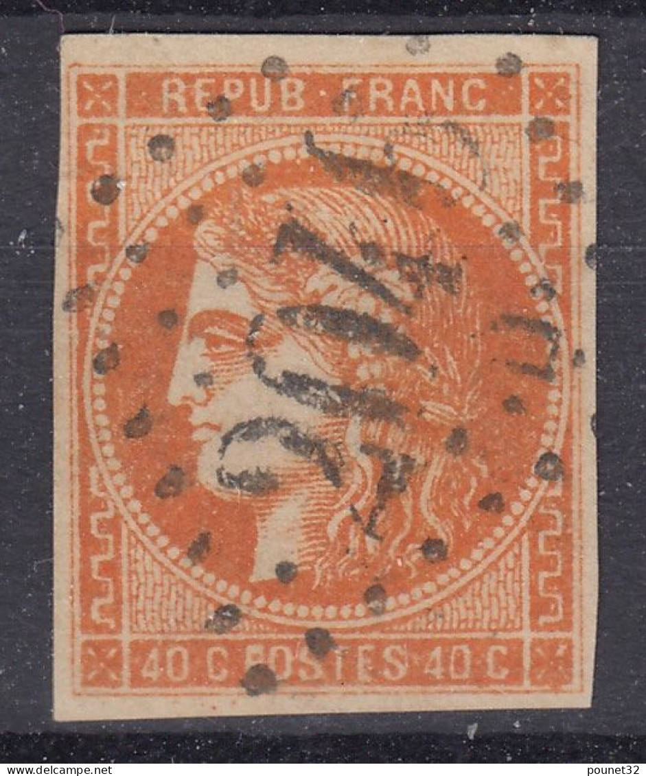 TIMBRE FRANCE BORDEAUX N° 48 OBLITERATION GC 2046D LILLE - TB MARGES SIGNE CALVES - 1870 Ausgabe Bordeaux